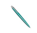 Stylo-bille parker jotter world miami retractable clip  corps vert turquoise          metallise pointe moyenne