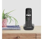 Gigaset AS690 DUO Analog/DECT telephone Caller ID Black