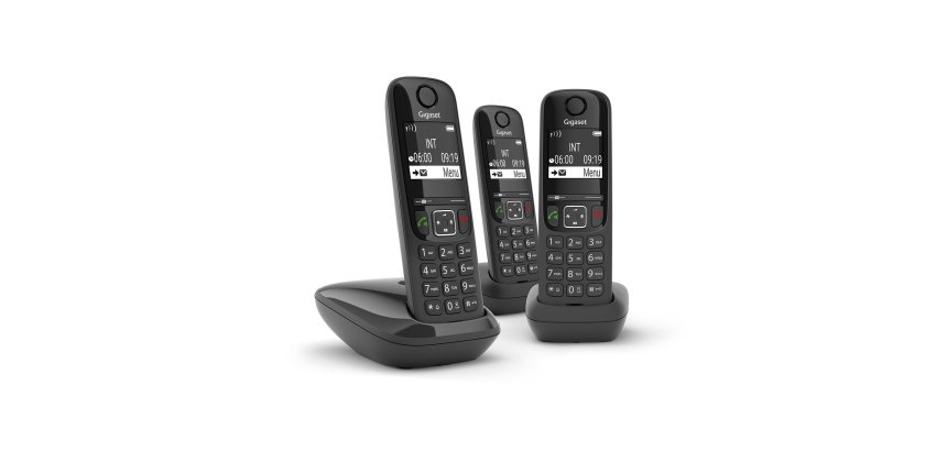 Gigaset AS690 Trio Telefono DECT Identificatore di chiamata Nero