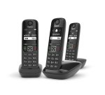 Gigaset AS690 Trio Telefono DECT Identificatore di chiamata Nero
