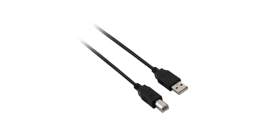 V7 V7N2USB2AB-05M cable USB USB 2.0 5 m USB A USB B Negro