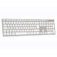 Hamlet XKKITA-MCBT tastiera Universale Bluetooth Italiano Argento, Bianco