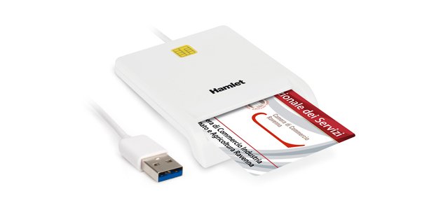 Hamlet HUSCR30 smart card reader Indoor USB USB 3.2 Gen 1 (3.1 Gen 1) White