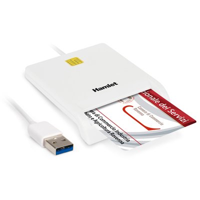 Hamlet HUSCR30 lettore di card readers Interno USB USB 3.2 Gen 1 (3.1 Gen 1) Bianco