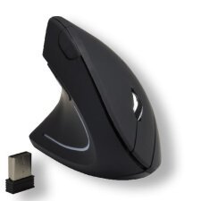 Ergonomic wireless vertical mouse MCL Samar SS-618GW/N for left-handed people.