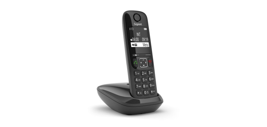 Gigaset AS690 Analog/DECT telephone Caller ID Black