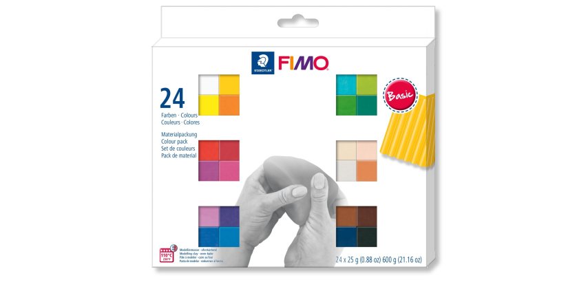 SOFT Pâte à modeler 'Basic', kit de 24