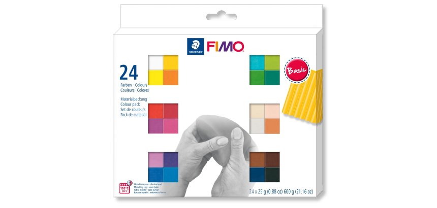SOFT Pâte à modeler 'Basic', kit de 24