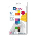 Boîte de 12 pains 25g FIMO SOFT couleurs basiques assorties