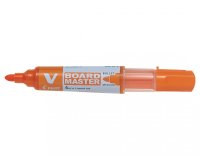 Marqueur pilot v-board master recycle effacable a sec et    rechargeable pointe ogive     large 6 mm coloris orange