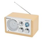 Denver TR-63LW radio Personal Analógica Bamboo, Plata