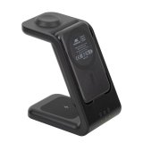 Rivacase VA4917 Caricabatterie per dispositivi mobili Auricolare, Smartphone, Orologio intelligente Nero USB Carica wireless Interno