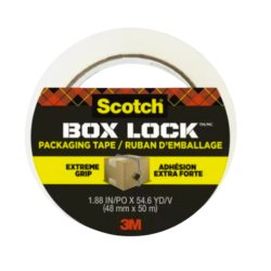 Ruban d'emballage Scotch® Box Lock™ 3950, 48 mm x 50 m, adhésion extra forte