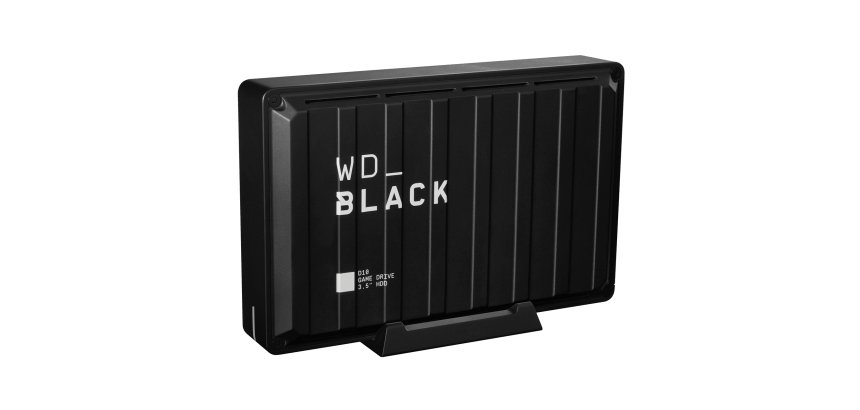 Western Digital D10 disque dur externe 8 To 7200 tr/min 3.2 Gen 2 (3.1 Gen 2) Noir, Blanc