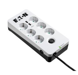 Eaton PB6UD limitador de tensión Negro, Blanco 6 salidas AC 220 - 250 V 1,5 m