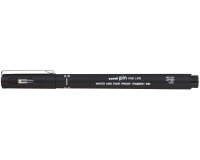 Feutre technique uniball pointes calibrees 0,8mm encre noir trace net et precis