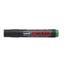 Marqueur permanent pte ogive corps plastique encre pigmentée à base d'eau Vert UNI PROCKEY PM122