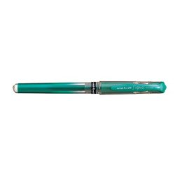 Stylo bille pointe large encre gel Vert SIGNO BROAD, corps avec grip + capuchon UNI-BALL