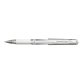 Stylo bille pointe large encre gel Blanche SIGNO BROAD, corps avec grip +capuchon UNI-BALL