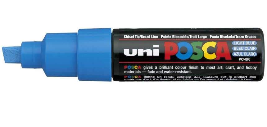 Marqueur à pigment PC-8K, bleu clair