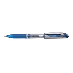 Roller à encre gel rechargeable ENERGEL. Pointe large de 1mm. Coloris Bleu