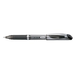 Roller à encre gel rechargeable ENERGEL. Pointe large de 1mm. Coloris noir