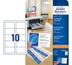 Cartes de visite, 85 x 54 mm, blanc