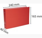 Classeur rembordé polypropylène pour fiches bristol 125x200 2 anneaux 25mm - Couleurs assorties
