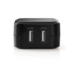 NEDIS Chargeur secteur 2 sorties USB-A 24W