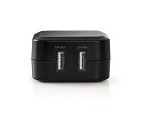 NEDIS Chargeur secteur 2 sorties USB-A 24W
