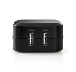 NEDIS Chargeur secteur 2 sorties USB-A 24W