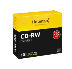 Intenso CD-RW 700MB / 80min, 12x 10 pz