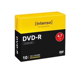 Intenso DVD-R 4.7GB, 16x 10 pc(s)