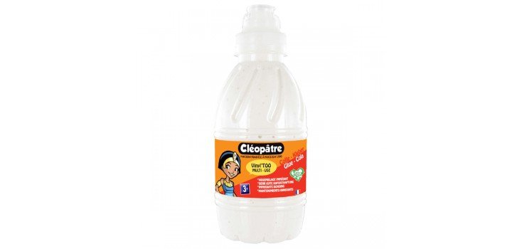 Colle vinylique cléopâtre blanche recharge tous types travaux maison bureau nettoyage facile sans solvant flacon 500gr