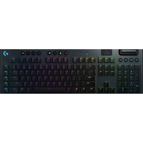 Logitech G G915 clavier Jouer RF sans fil + Bluetooth QWERTY Anglais britannique Charbon