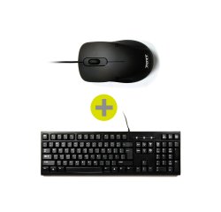 Port Designs 900900 clavier Souris incluse Bureau USB AZERTY Français Noir