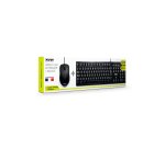 Port Designs 900900 clavier Souris incluse Bureau USB AZERTY Français Noir