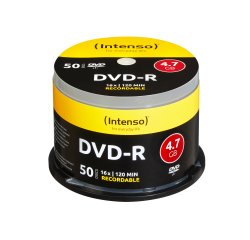 Intenso DVD-R 4.7GB, 16x 4,7 GB 50 pieza(s)