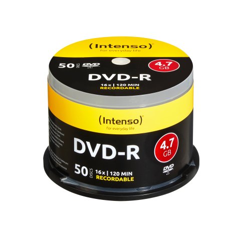 Intenso DVD-R 4.7GB, 16x 4,7 GB 50 pieza(s)