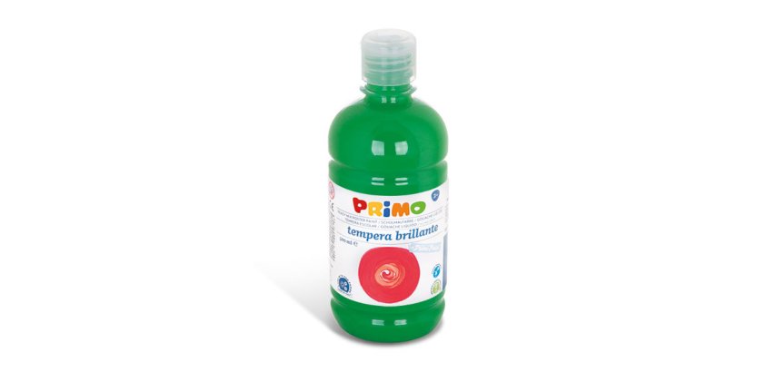 Primo 202BR500610 colore a tempera 500 ml Bottiglia Verde