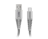 SBS Câble USB - USB-C ultra resistant