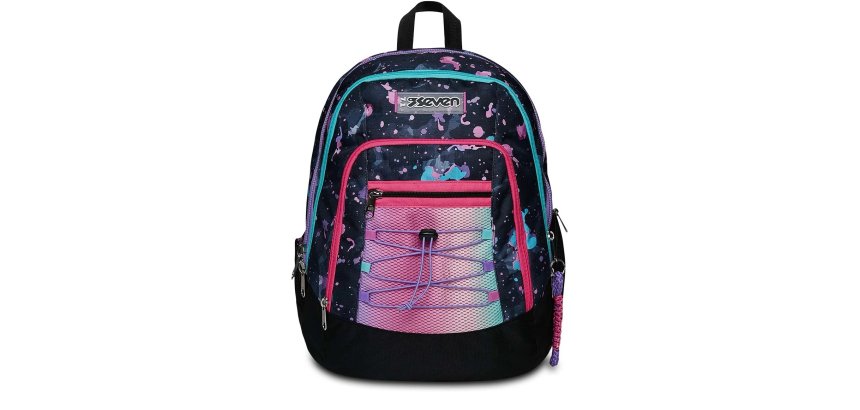 Seven 200102353-414 zaino Zaino scolastico Multicolore Poliestere