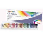 Pastel huile pentel corps rond enrobage papier non salissant diamètre 8mm boîte 25 unités