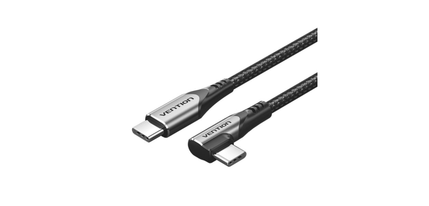 Vention TRAHG cable USB USB 2.0 1,5 m USB C 0,48 Gbit/s 60 W Negro, Acero inoxidable