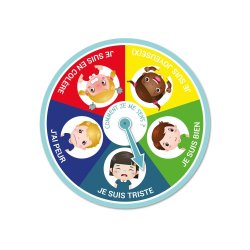 Roue des émotions simplifiée - 25 cm - Un outil pour verbaliser et partager ses émotions