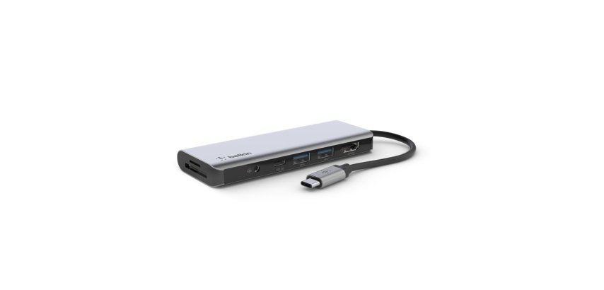 Belkin AVC009btSGY USB 3.2 Gen 1 (3.1 Gen 1) Type-C 5000 Mbit/s Silber