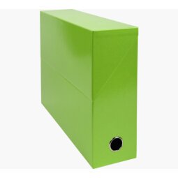 Boîte de transfert Iderama, carte lustrée pelliculée, dos 9 cm, 34x25,5 cm, coloris Vert