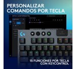 Logitech G Teclado para gaming inalámbrico de perfil bajo G915 X LIGHTSPEED TKL, teclas de PBT de doble moldeado, teclas totalmente programables, retroiluminación RGB, elegante acabado en aluminio, táctil marrón GL - PC/Mac, Layout ES