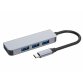 DLH HUB USB-C : 4x USB-A USB Type-C 5000 Mbit/s