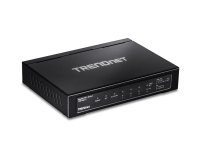 Trendnet TPE-TG611 commutateur réseau Gigabit Ethernet (10/100/1000) Connexion Ethernet, supportant l'alimentation via ce port (PoE) Noir